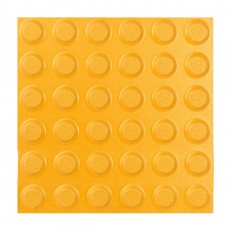 Плитка тактильная керамогранит (конусы линейные) 2 категория (желтая) 300х300 мм